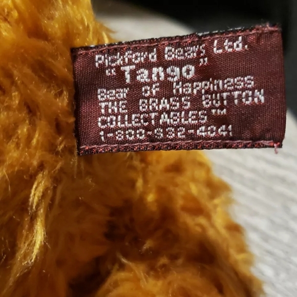 Pickford Bears Ltd. "Tango" The Brass Button Collectibles Bear Of Happiness - Picture 4 of 5